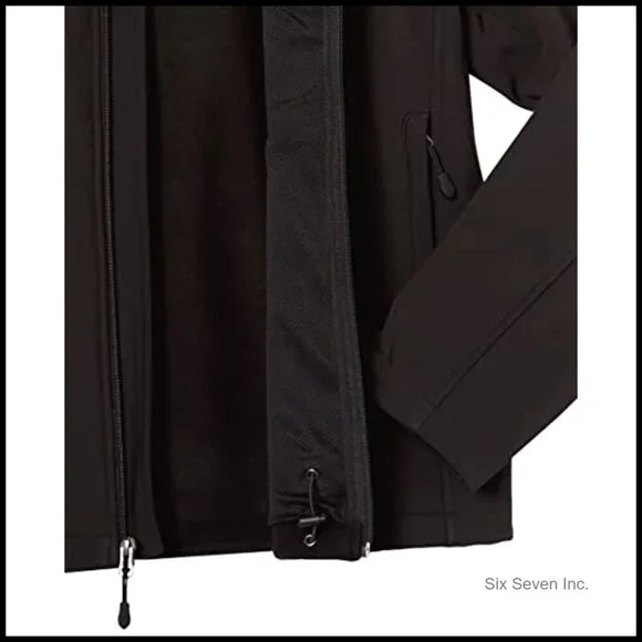 Men's Water-Resistant Softshell Jacket Classic Fit Performance Active Wear - Picture 6 of 7